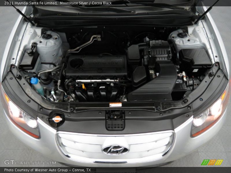 Moonstone Silver / Cocoa Black 2011 Hyundai Santa Fe Limited