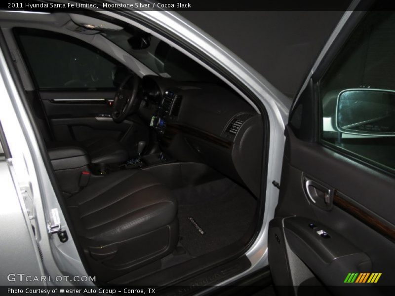 Moonstone Silver / Cocoa Black 2011 Hyundai Santa Fe Limited