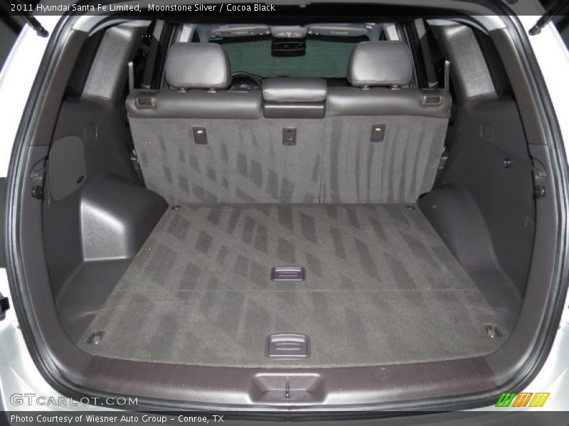 Moonstone Silver / Cocoa Black 2011 Hyundai Santa Fe Limited
