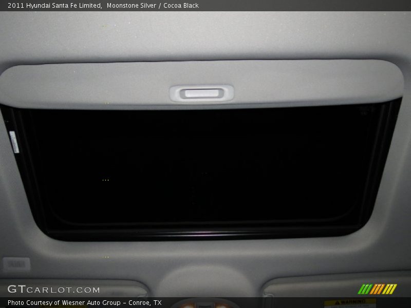 Moonstone Silver / Cocoa Black 2011 Hyundai Santa Fe Limited