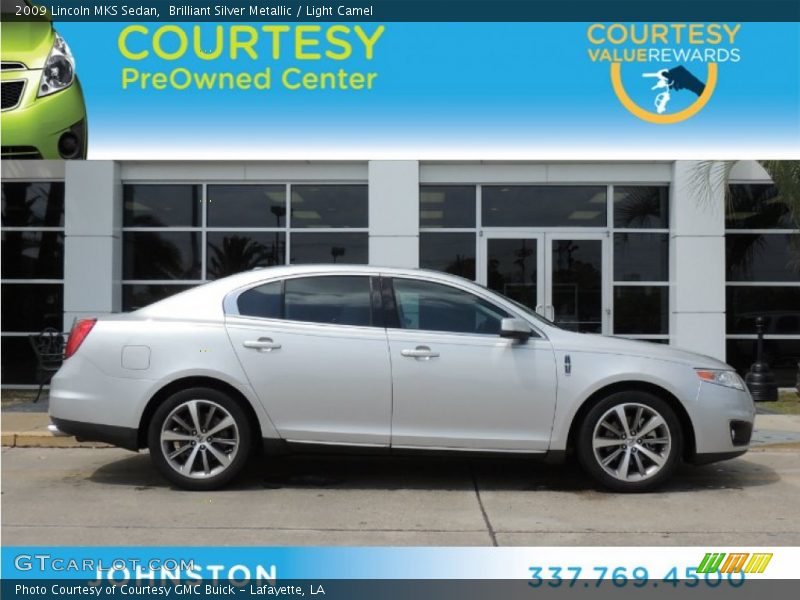 Brilliant Silver Metallic / Light Camel 2009 Lincoln MKS Sedan