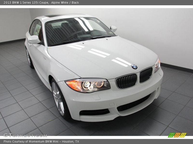 Alpine White / Black 2013 BMW 1 Series 135i Coupe