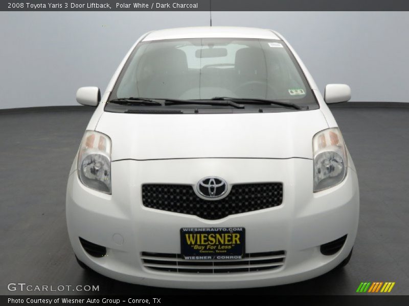 Polar White / Dark Charcoal 2008 Toyota Yaris 3 Door Liftback