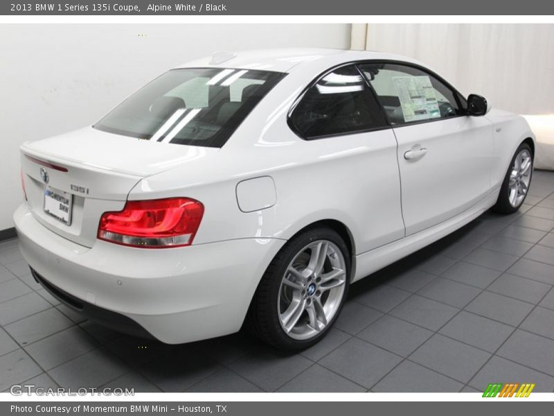 Alpine White / Black 2013 BMW 1 Series 135i Coupe
