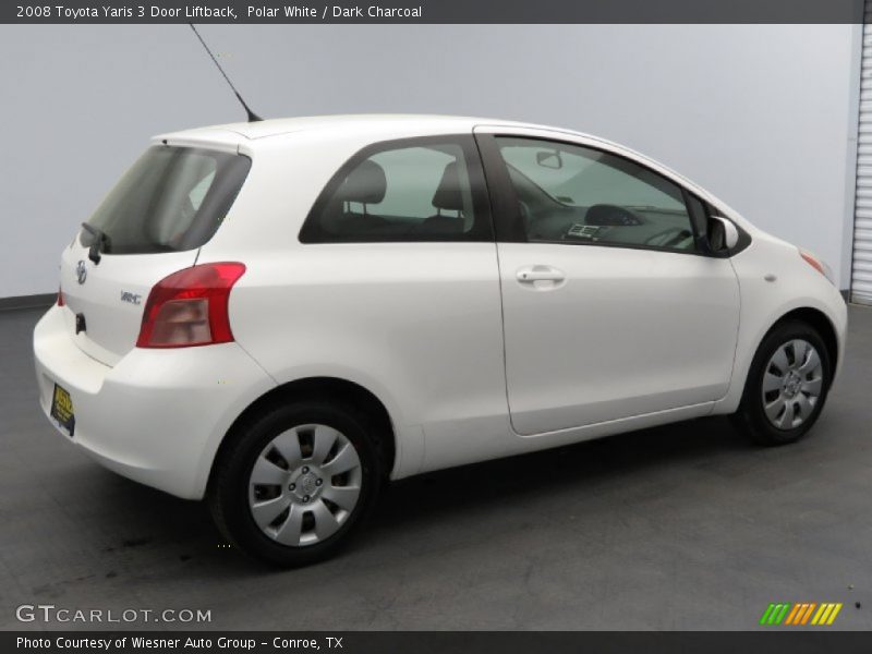 Polar White / Dark Charcoal 2008 Toyota Yaris 3 Door Liftback