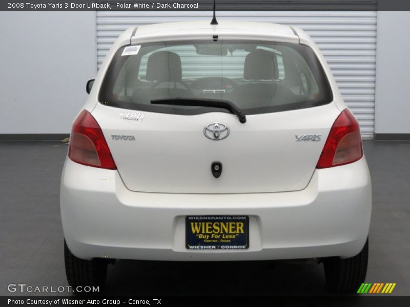 Polar White / Dark Charcoal 2008 Toyota Yaris 3 Door Liftback