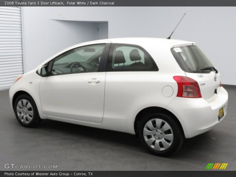 Polar White / Dark Charcoal 2008 Toyota Yaris 3 Door Liftback