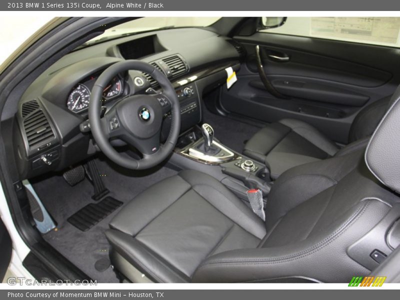 Black Interior - 2013 1 Series 135i Coupe 