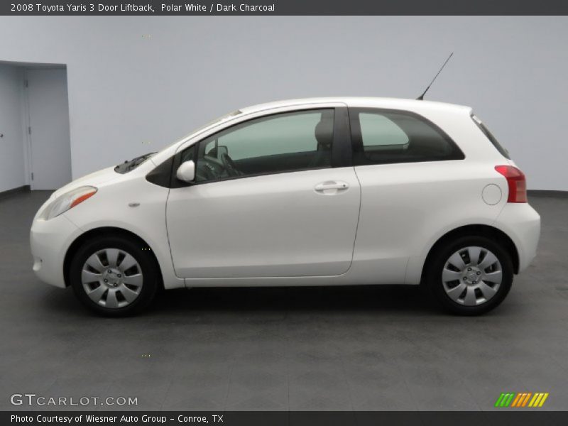 Polar White / Dark Charcoal 2008 Toyota Yaris 3 Door Liftback