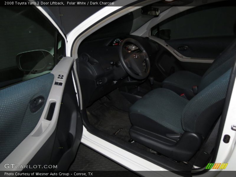 Polar White / Dark Charcoal 2008 Toyota Yaris 3 Door Liftback