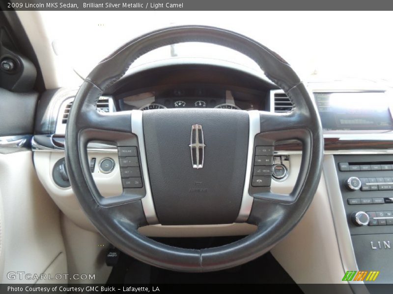 Brilliant Silver Metallic / Light Camel 2009 Lincoln MKS Sedan