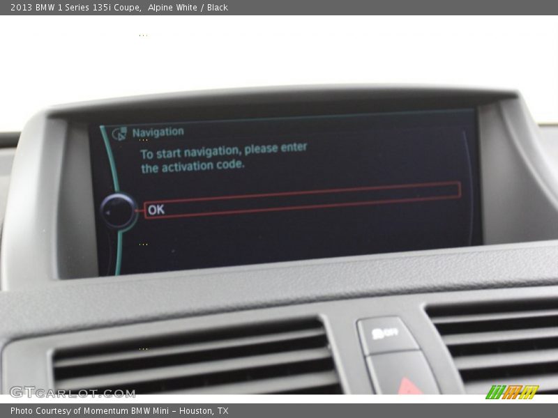 Alpine White / Black 2013 BMW 1 Series 135i Coupe