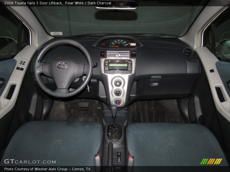 Polar White / Dark Charcoal 2008 Toyota Yaris 3 Door Liftback