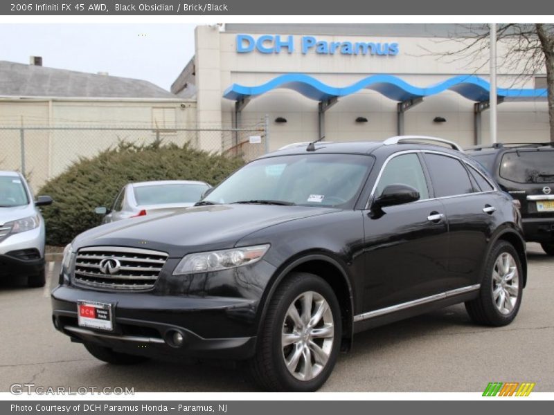 Black Obsidian / Brick/Black 2006 Infiniti FX 45 AWD