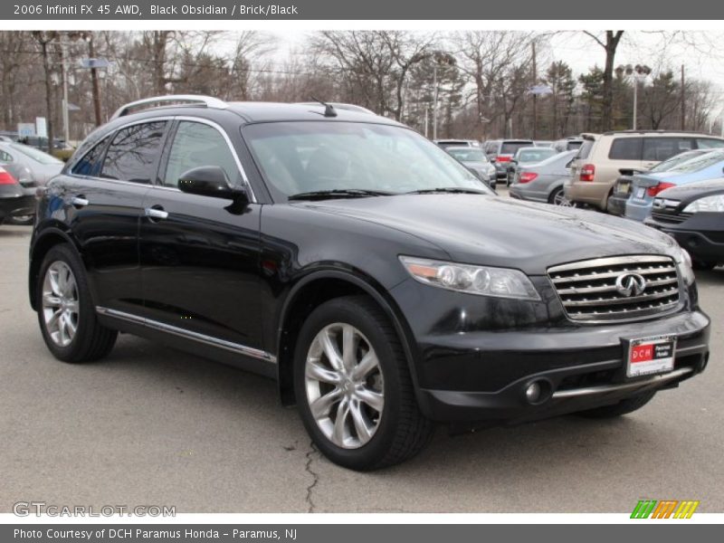 Black Obsidian / Brick/Black 2006 Infiniti FX 45 AWD