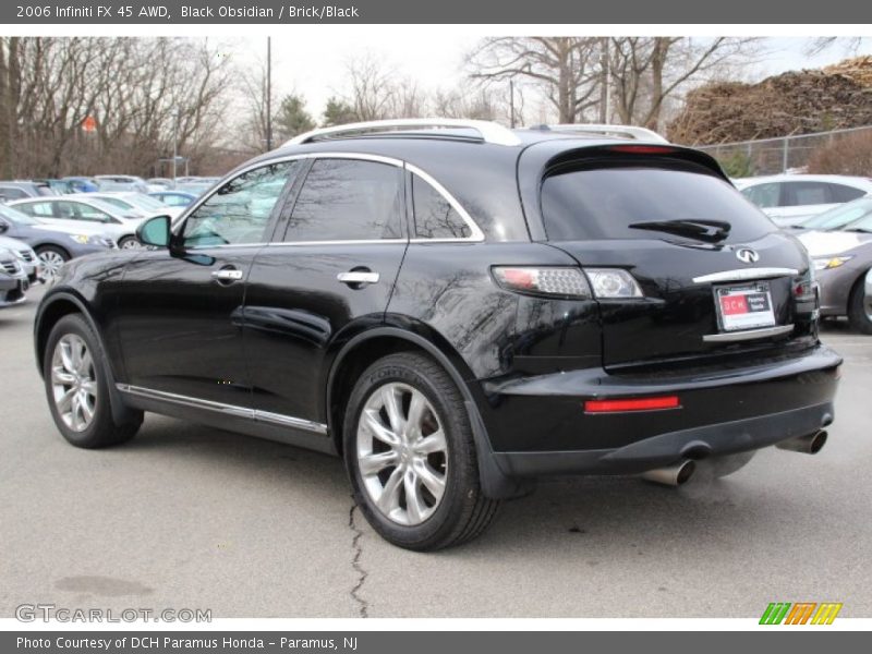 Black Obsidian / Brick/Black 2006 Infiniti FX 45 AWD