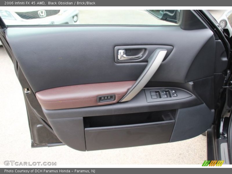Black Obsidian / Brick/Black 2006 Infiniti FX 45 AWD