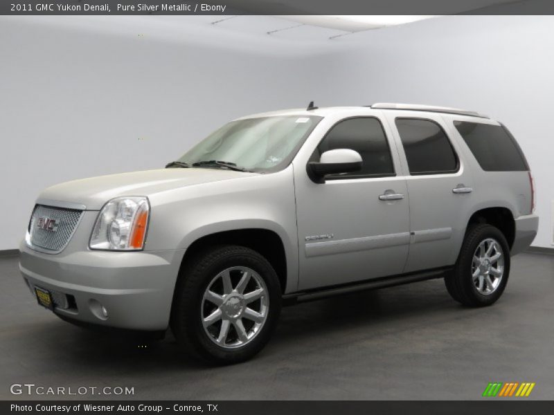 Pure Silver Metallic / Ebony 2011 GMC Yukon Denali