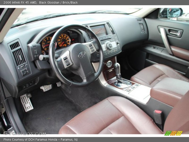 Black Obsidian / Brick/Black 2006 Infiniti FX 45 AWD