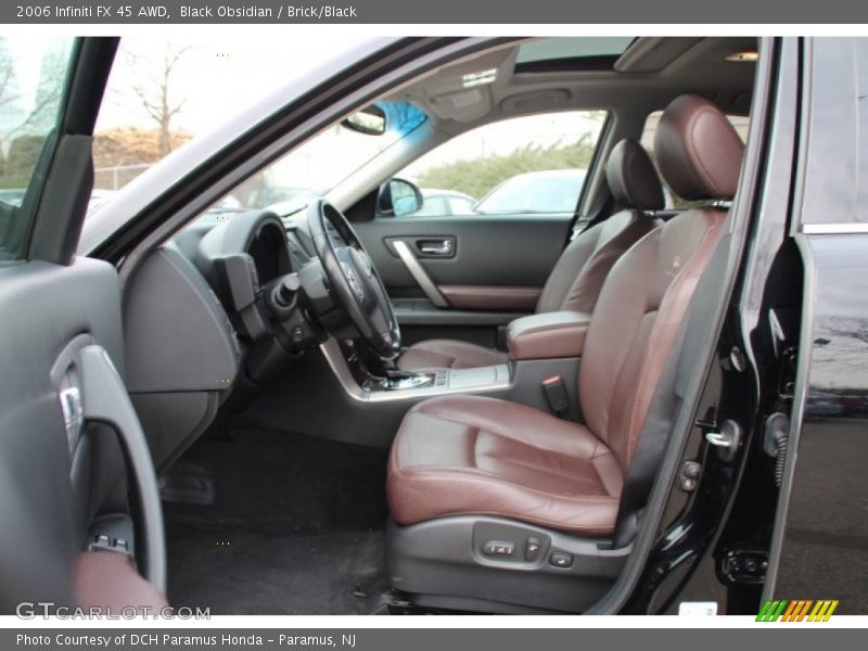 Black Obsidian / Brick/Black 2006 Infiniti FX 45 AWD