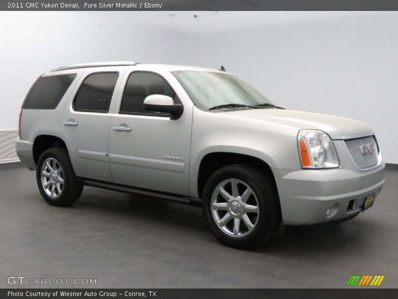 Pure Silver Metallic / Ebony 2011 GMC Yukon Denali