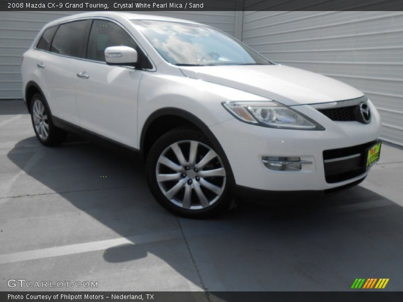 Crystal White Pearl Mica / Sand 2008 Mazda CX-9 Grand Touring