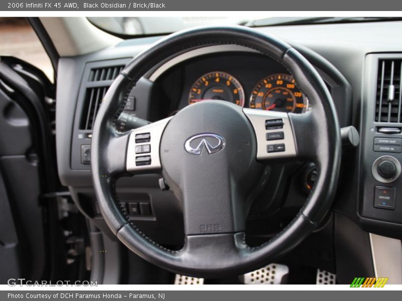 Black Obsidian / Brick/Black 2006 Infiniti FX 45 AWD