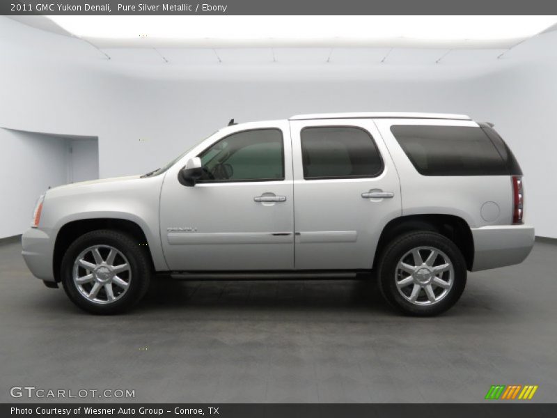Pure Silver Metallic / Ebony 2011 GMC Yukon Denali
