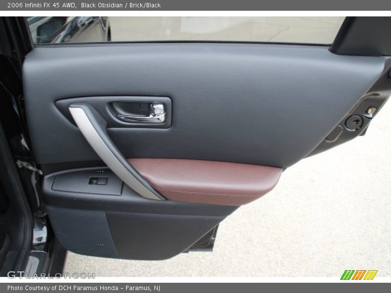 Black Obsidian / Brick/Black 2006 Infiniti FX 45 AWD