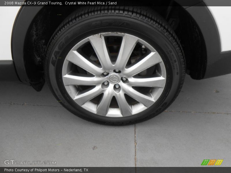 Crystal White Pearl Mica / Sand 2008 Mazda CX-9 Grand Touring