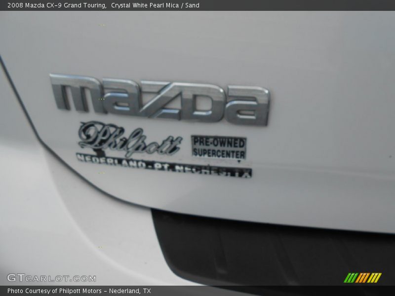 Crystal White Pearl Mica / Sand 2008 Mazda CX-9 Grand Touring
