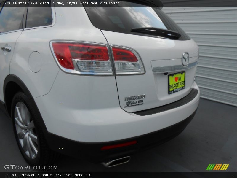 Crystal White Pearl Mica / Sand 2008 Mazda CX-9 Grand Touring