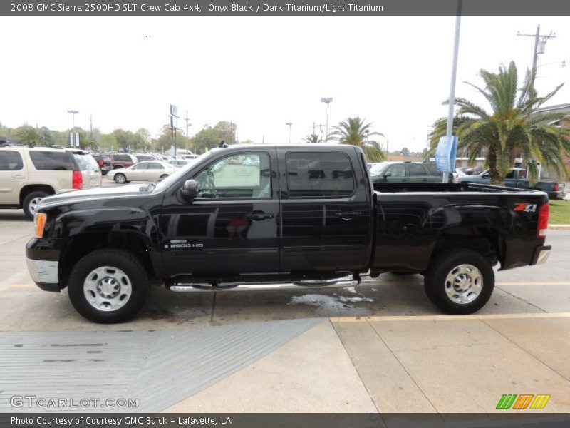 Onyx Black / Dark Titanium/Light Titanium 2008 GMC Sierra 2500HD SLT Crew Cab 4x4