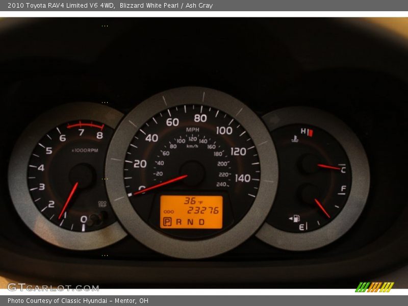 Blizzard White Pearl / Ash Gray 2010 Toyota RAV4 Limited V6 4WD
