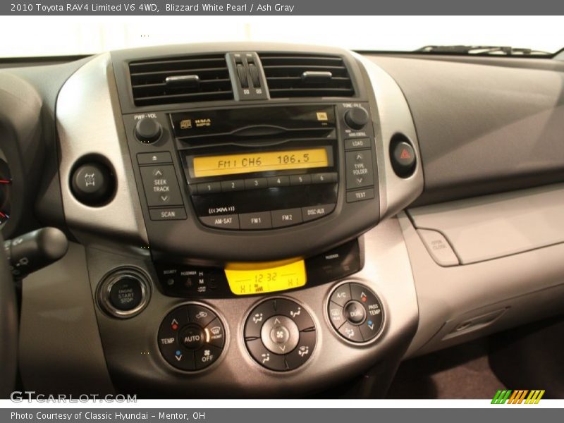 Blizzard White Pearl / Ash Gray 2010 Toyota RAV4 Limited V6 4WD