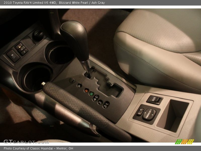 Blizzard White Pearl / Ash Gray 2010 Toyota RAV4 Limited V6 4WD