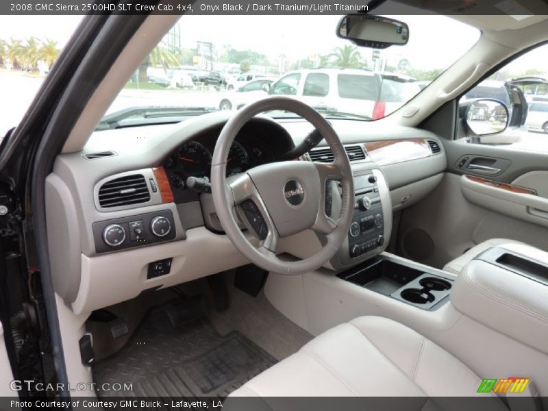 Onyx Black / Dark Titanium/Light Titanium 2008 GMC Sierra 2500HD SLT Crew Cab 4x4