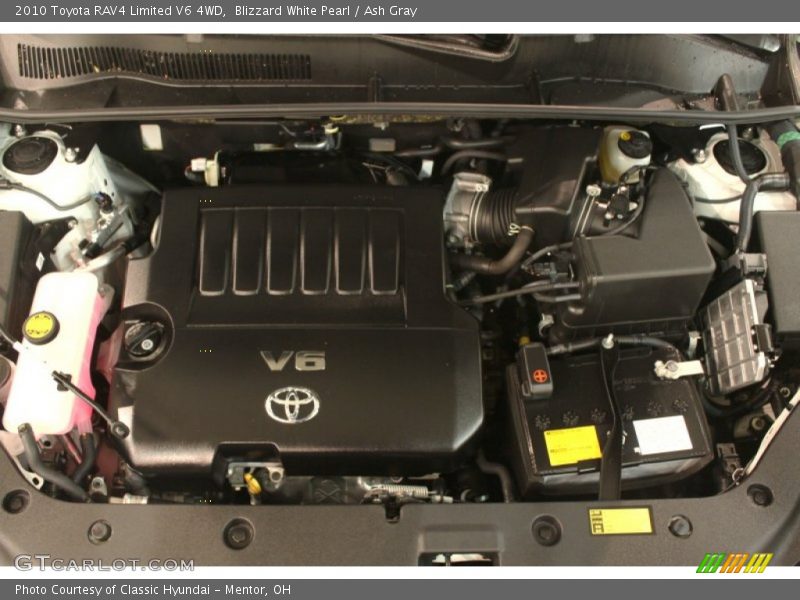 Blizzard White Pearl / Ash Gray 2010 Toyota RAV4 Limited V6 4WD