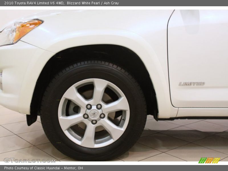 Blizzard White Pearl / Ash Gray 2010 Toyota RAV4 Limited V6 4WD