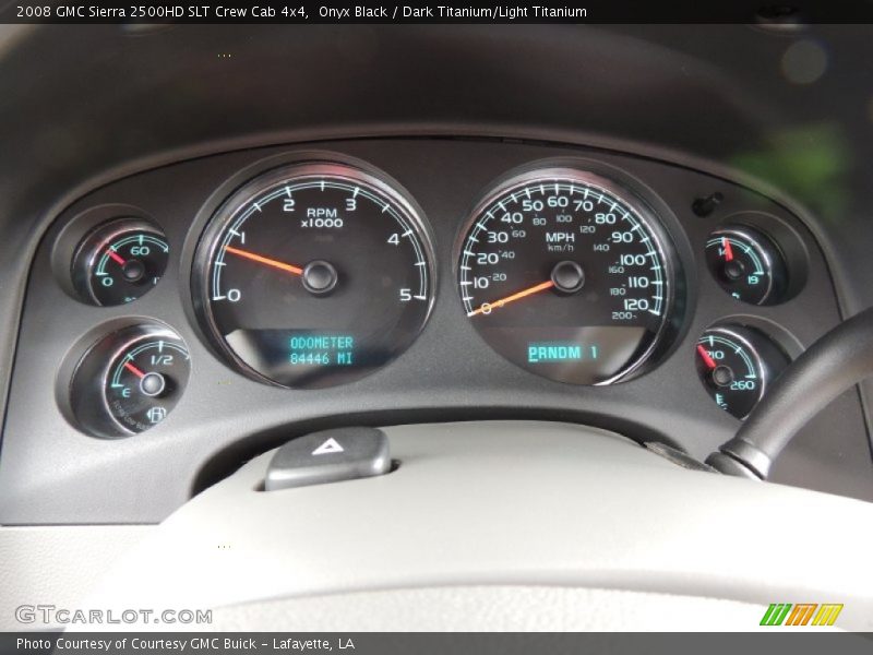 Onyx Black / Dark Titanium/Light Titanium 2008 GMC Sierra 2500HD SLT Crew Cab 4x4