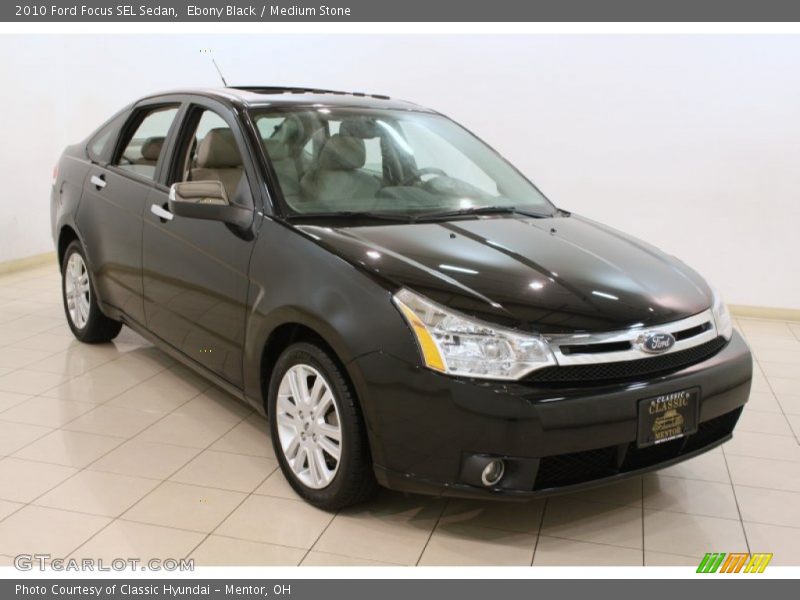 Ebony Black / Medium Stone 2010 Ford Focus SEL Sedan