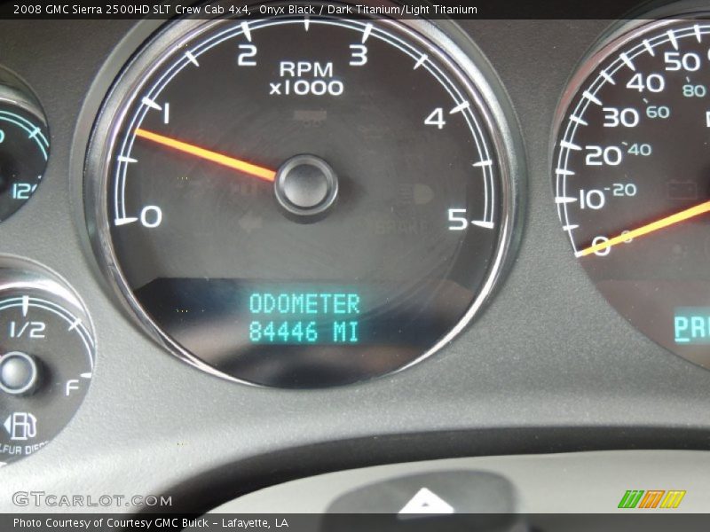 Onyx Black / Dark Titanium/Light Titanium 2008 GMC Sierra 2500HD SLT Crew Cab 4x4