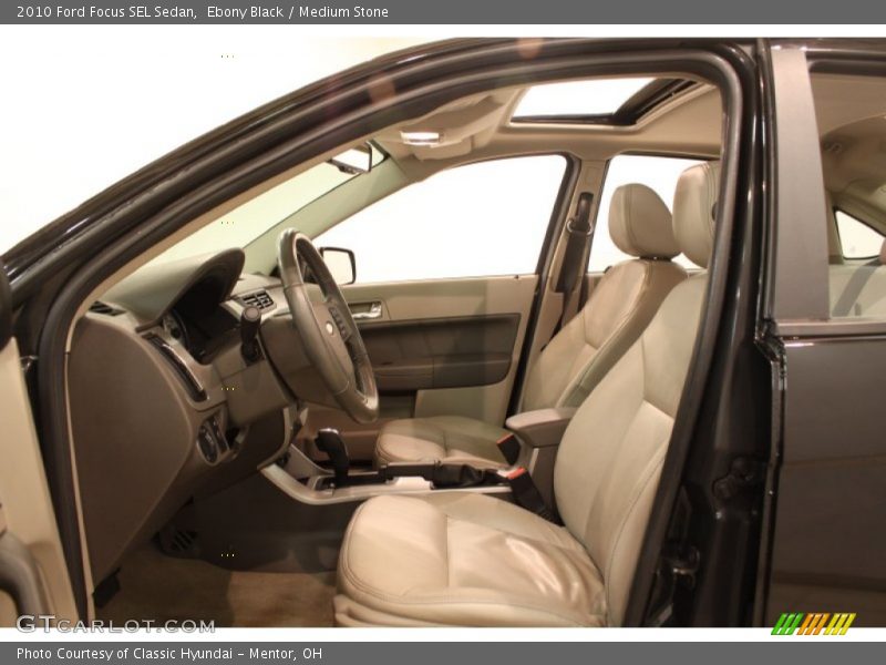  2010 Focus SEL Sedan Medium Stone Interior