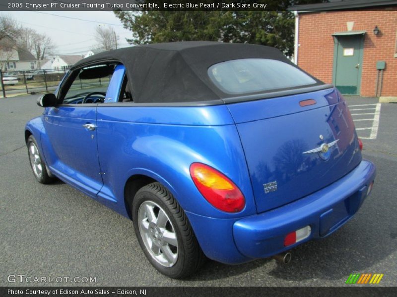 Electric Blue Pearl / Dark Slate Gray 2005 Chrysler PT Cruiser Touring Turbo Convertible
