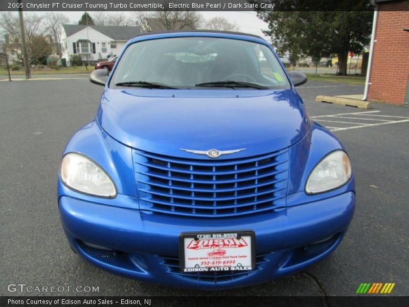 Electric Blue Pearl / Dark Slate Gray 2005 Chrysler PT Cruiser Touring Turbo Convertible