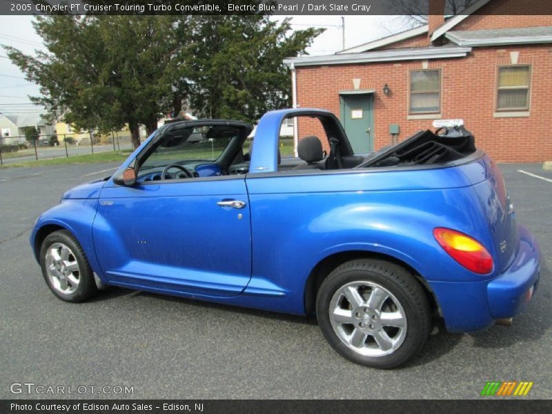 Electric Blue Pearl / Dark Slate Gray 2005 Chrysler PT Cruiser Touring Turbo Convertible