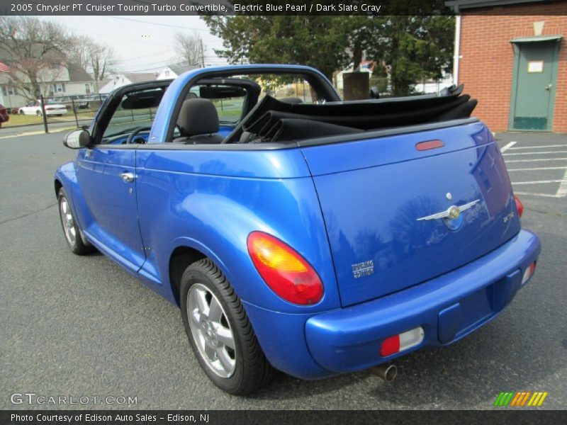 Electric Blue Pearl / Dark Slate Gray 2005 Chrysler PT Cruiser Touring Turbo Convertible