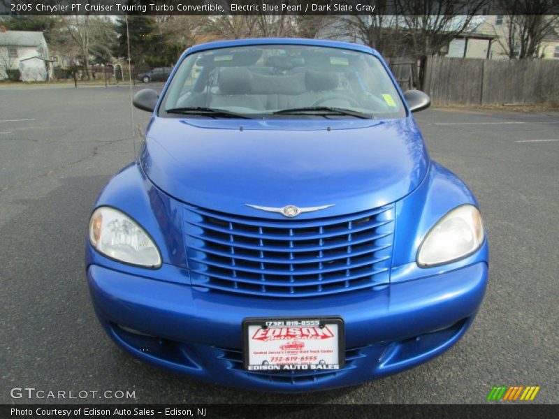 Electric Blue Pearl / Dark Slate Gray 2005 Chrysler PT Cruiser Touring Turbo Convertible