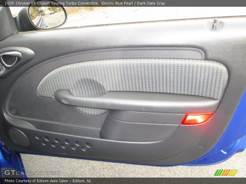Electric Blue Pearl / Dark Slate Gray 2005 Chrysler PT Cruiser Touring Turbo Convertible
