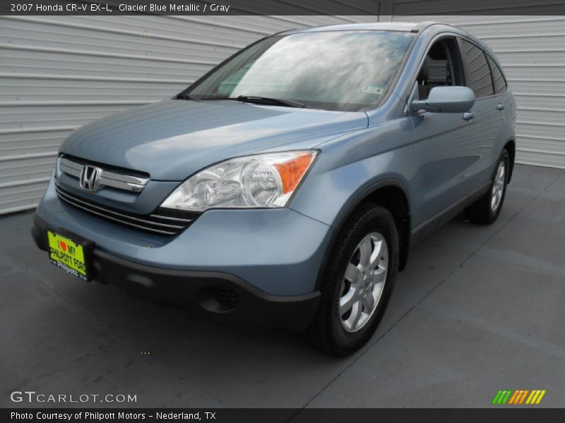 Glacier Blue Metallic / Gray 2007 Honda CR-V EX-L